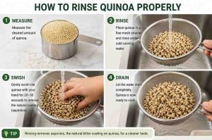 How to rinse quinoa properly before cooking