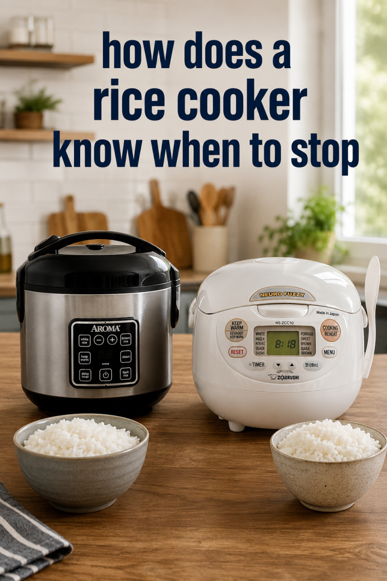 How Does a Rice Cooker Know When to Stop? Explained