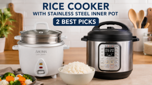 rice cooker with stainless steel inner pot